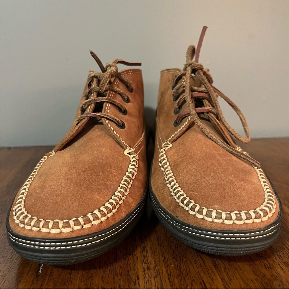 Tods Chukka Desert Dress Boots
Size 8.5 men’s. Camel leather. Vibram sole - Picture 6 of 16